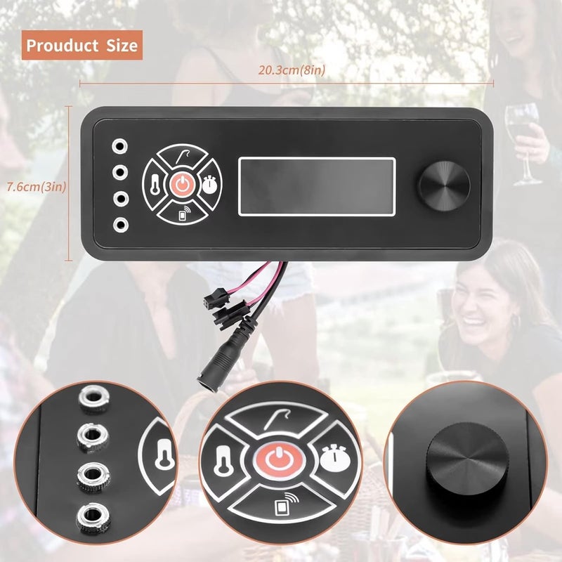 COMVIEE 9904200043 Controller Compatible with Masterbuilt Gravity Series 800 Digital Charcoal Grill + Smokers, Digital Control Panel (Non-Wifi) for Model: MB20040122, MB20040221 Replacement Part - Image 2